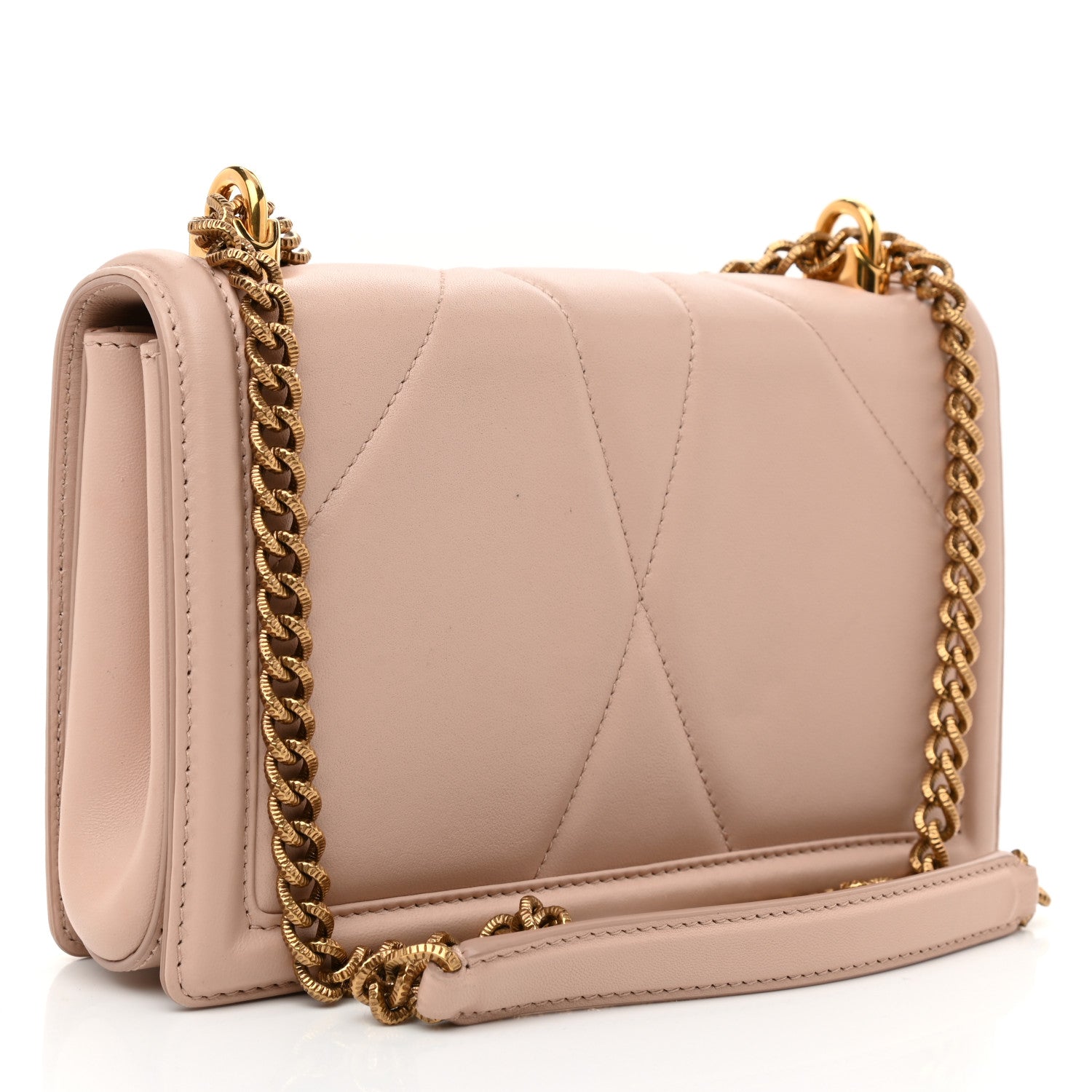 Dolce & Gabbana Calfskin Medium Devotion Crossbody Bag Cipria 3 of 11