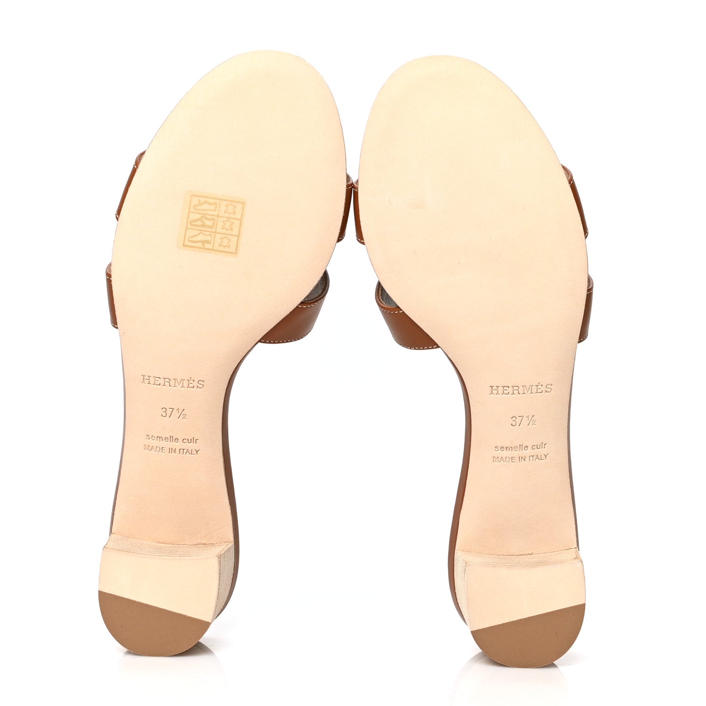 Calfskin Oasis Sandals 37.5 Gold