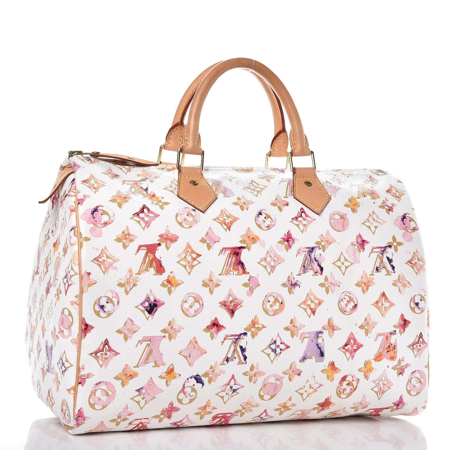 Louis Vuitton Watercolor Aquarelle Speedy 35 White 4 of 23
