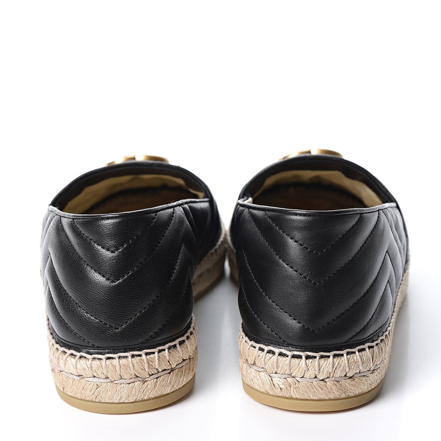 Gucci Nappa Matelasse Mens GG Marmont Espadrilles 10 Black 4 of 13