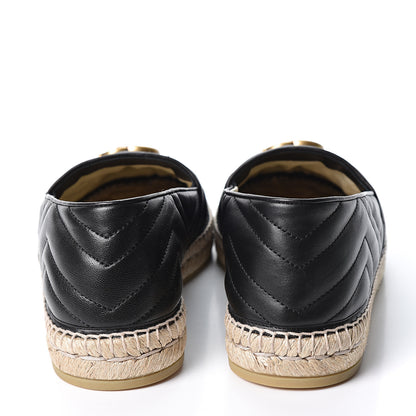 Gucci Nappa Matelasse Mens GG Marmont Espadrilles 10 Black 4 of 13