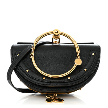 Chloe Calfskin Small Nile Bracelet Minaudiere Bag Black 1 of 13