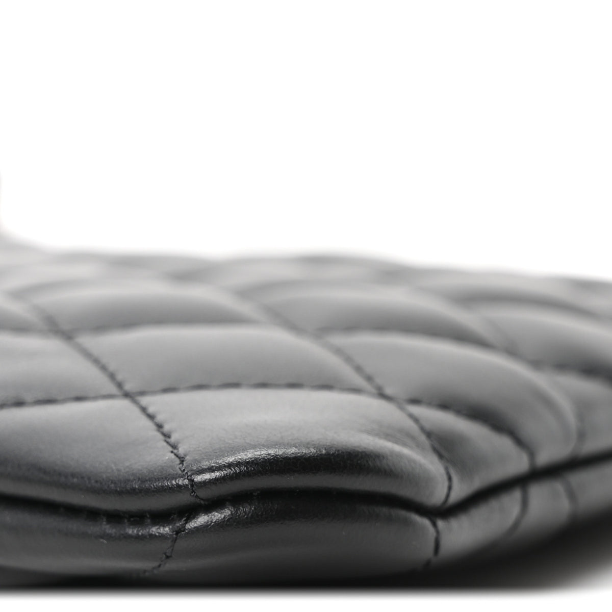 Lambskin Quilted Uniform Crossbody Bag Black