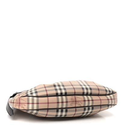 Burberry Haymarket Check Small Brooklyn Hobo Brown 3 of 9