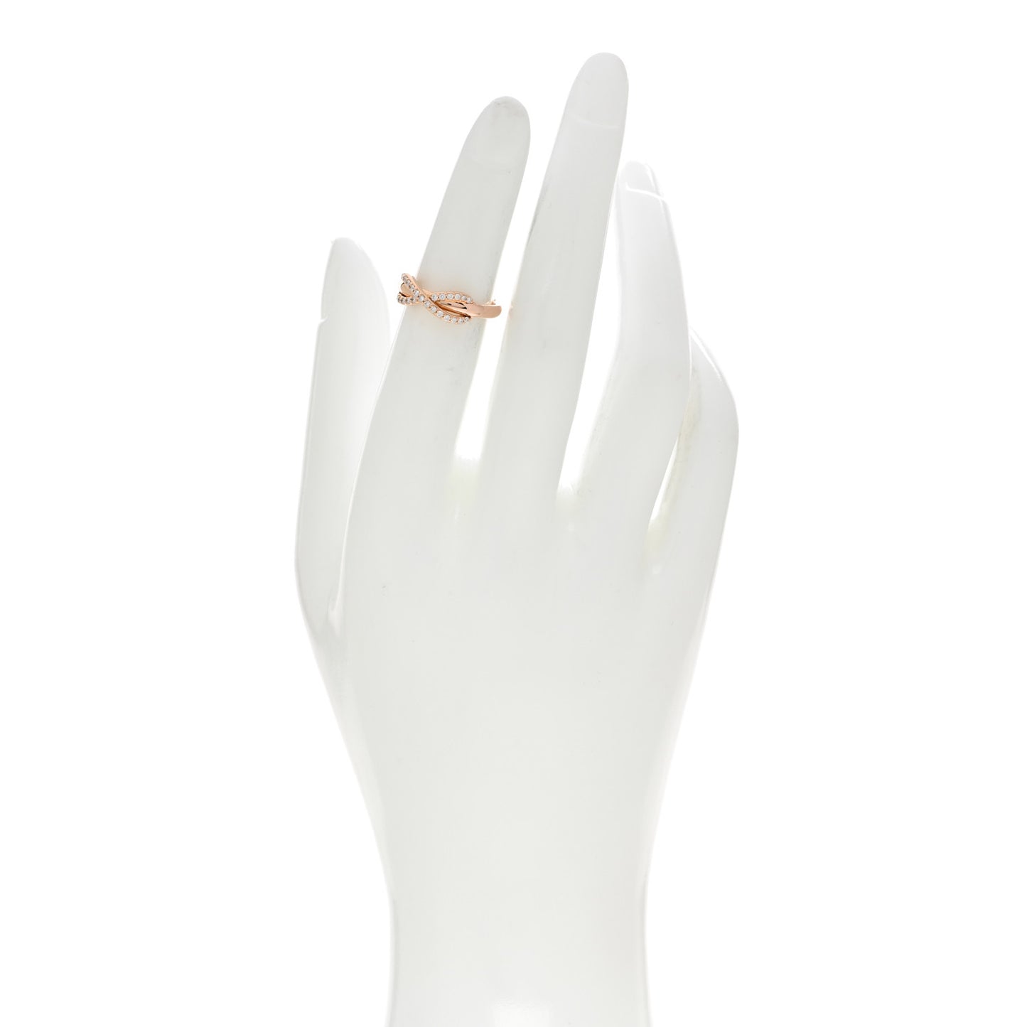 18K Rose Gold Diamond Infinity Ring 46 3.75