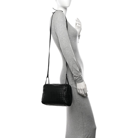 Nappa Intrecciato Nodini Bag Black