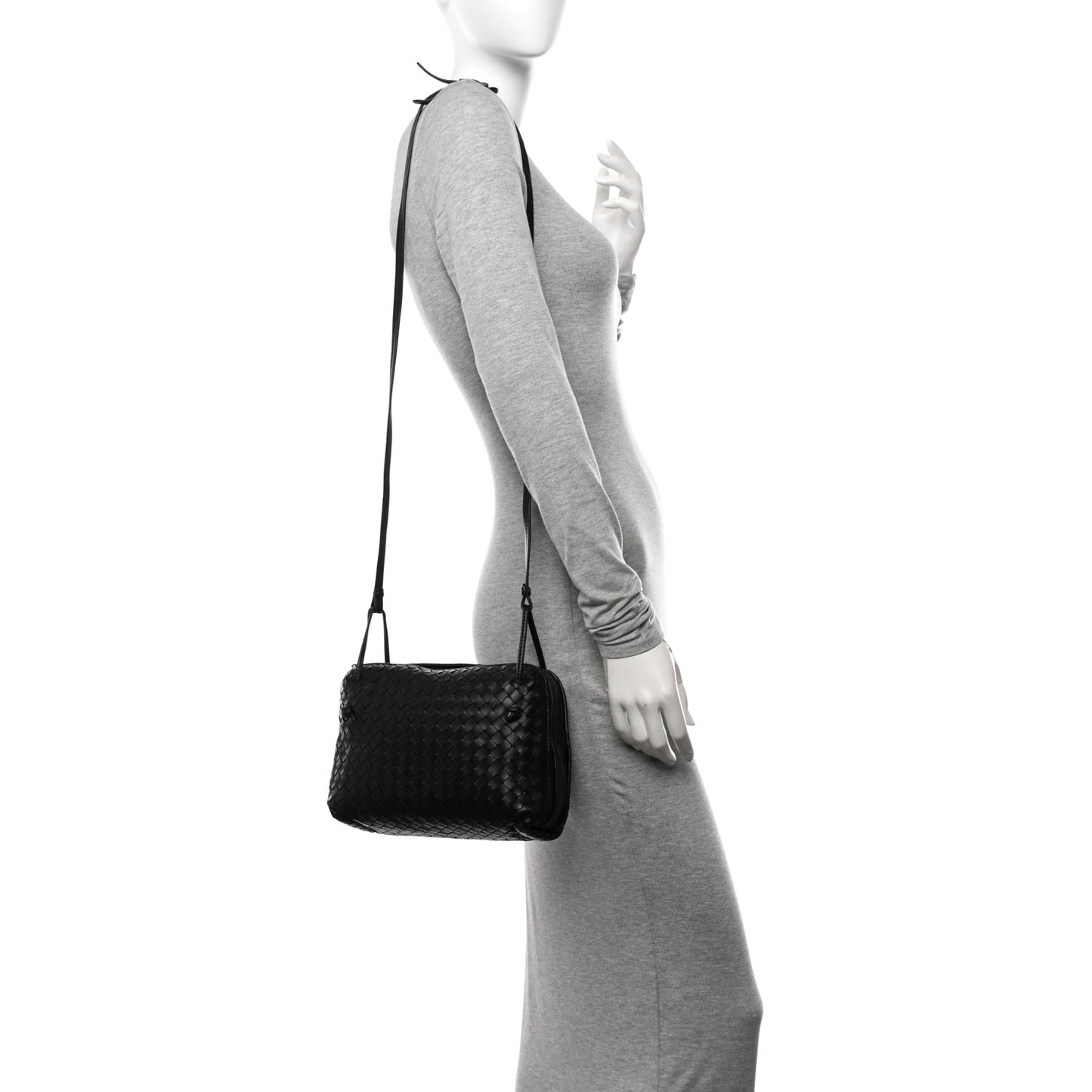 Nappa Intrecciato Nodini Bag Black