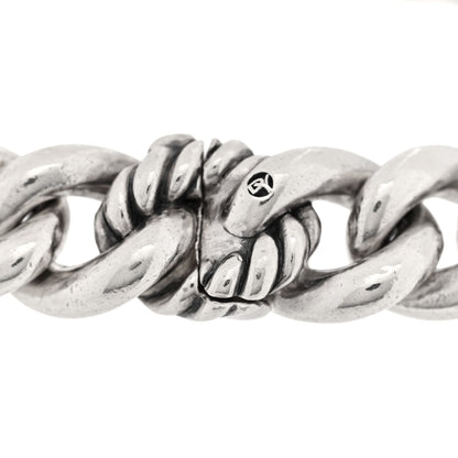 David Yurman Sterling Silver 18K Yellow Gold Belmont Curb Link ID Bracelet 3 of 3