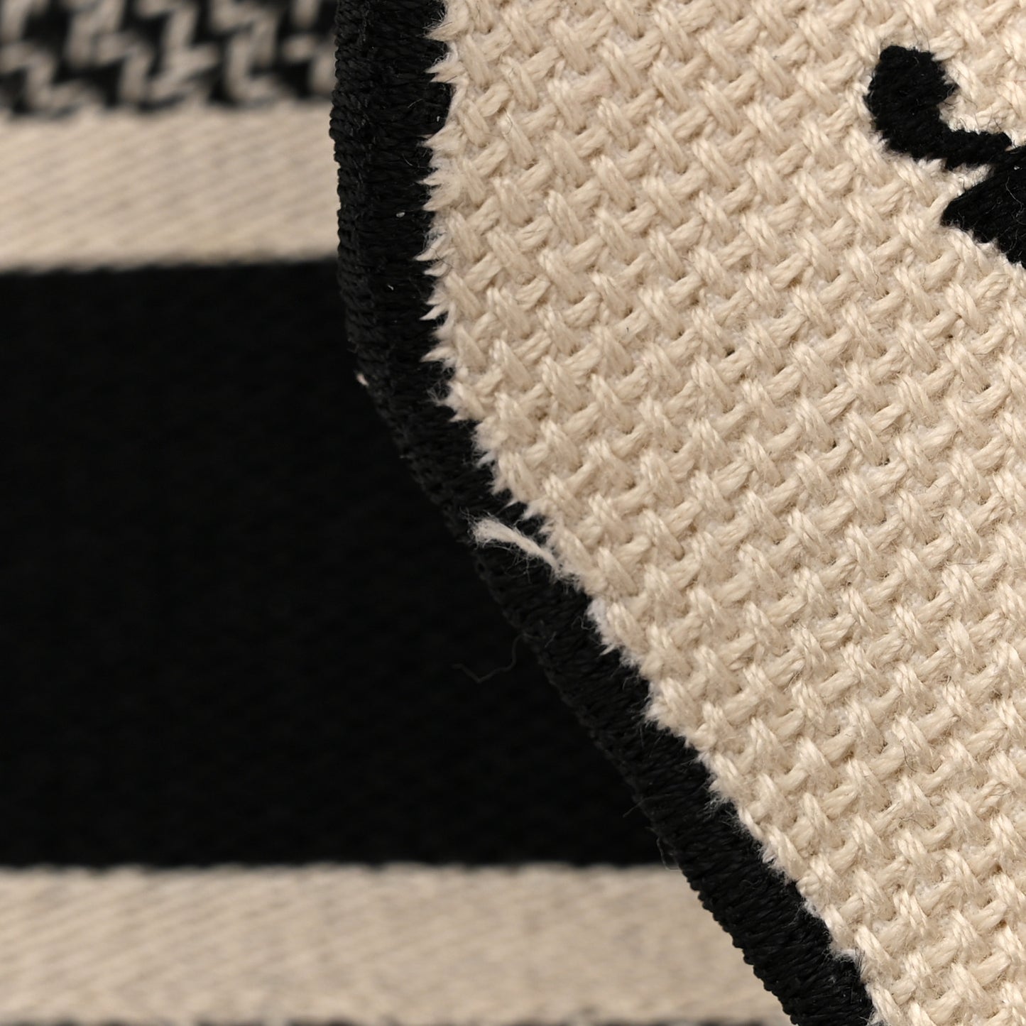 Canvas Embroidered Zodiac Toile De Jouy Medium Lady D-Lite Latte