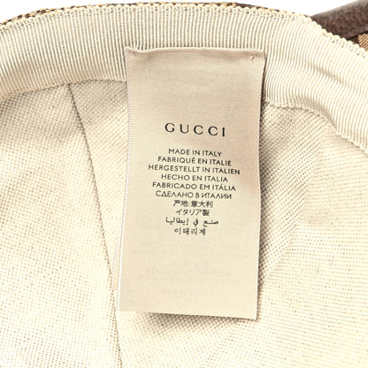 Gucci Monogram Jumbo GG Baseball Hat M 57 Camel Ebony 9 of 9