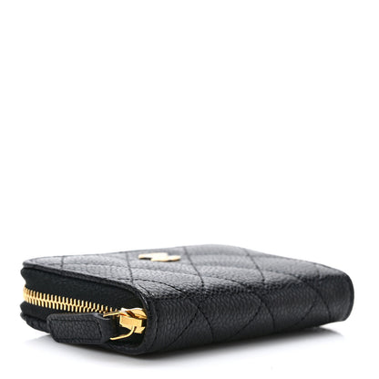 Chanel Caviar Quilted Zip Coin Purse Black 4 of 8