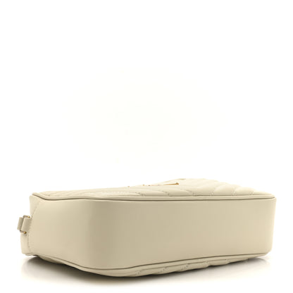 Saint Laurent Calfskin Matelasse Monogram Lou Camera Bag Crema Soft 4 of 10