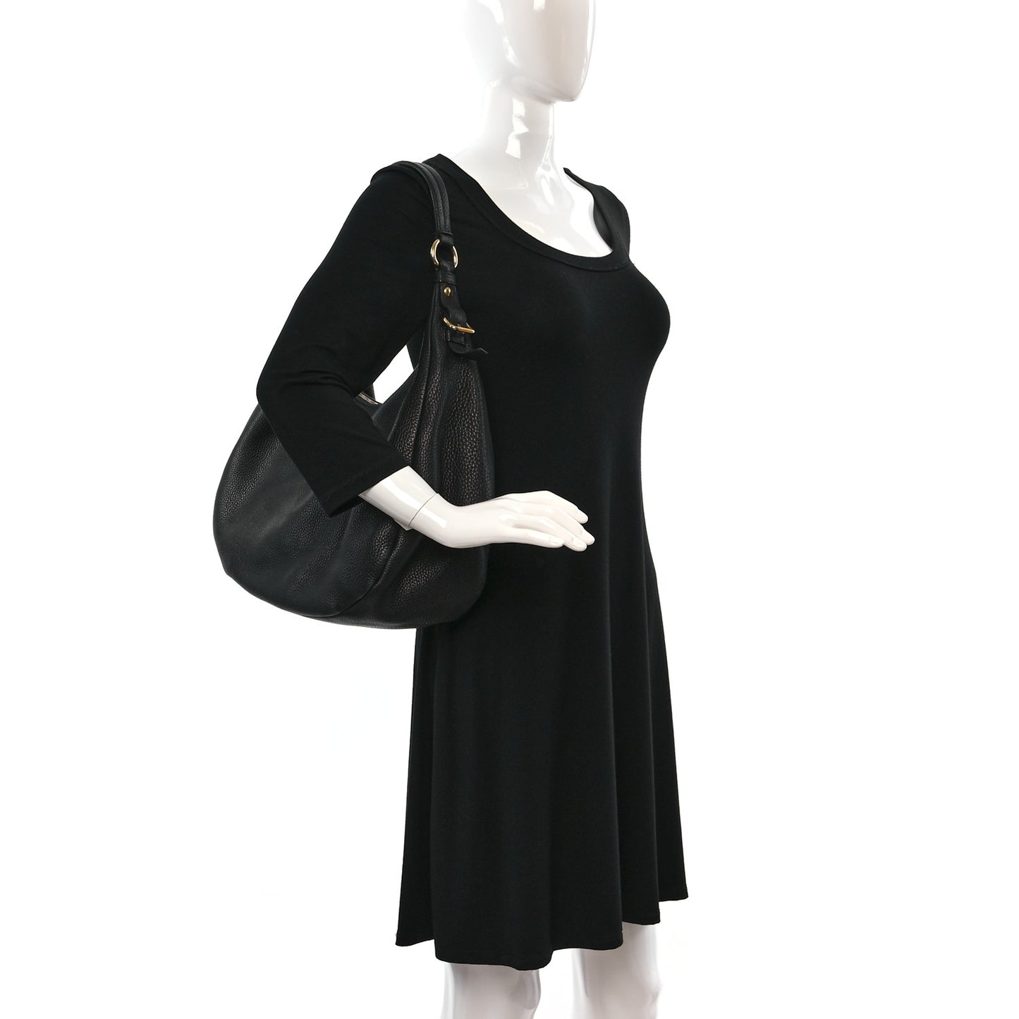 Vitello Daino Hobo Black