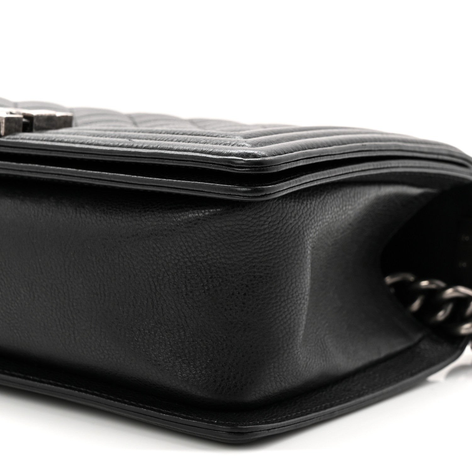 Chanel Grained Calfskin Quilted Medium Boy Flap Black 10 of 11