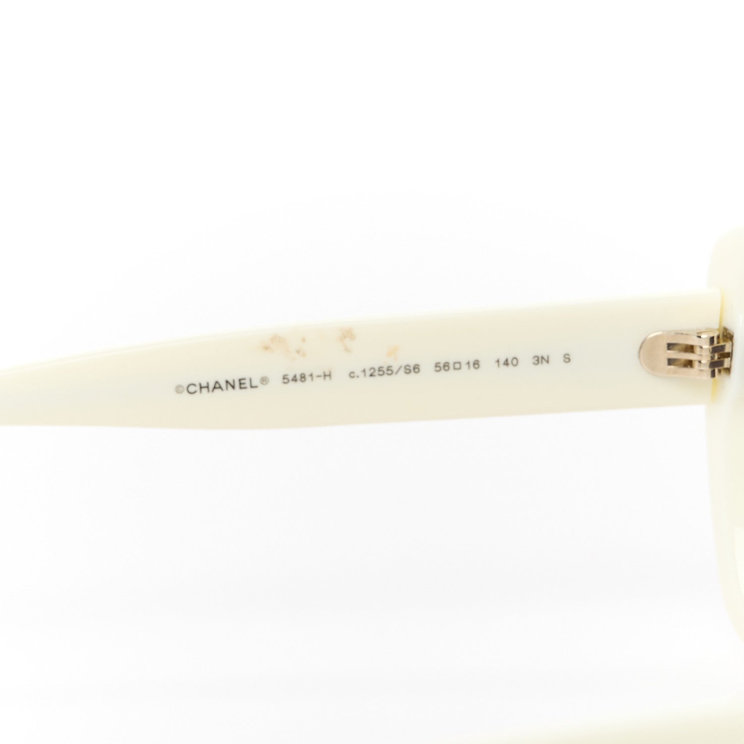 Chanel Acetate Pearl Cat Eye CC Sunglasses 5481-H White 5 of 8