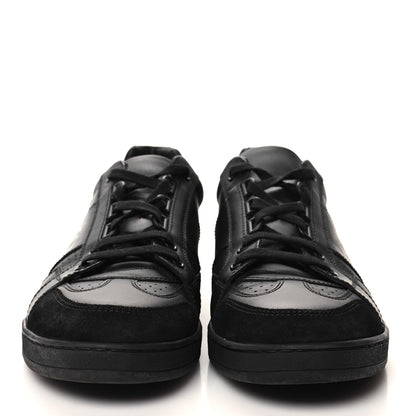 Christian Dior Calfskin Suede Logo Sneakers 37 Black 2 of 9