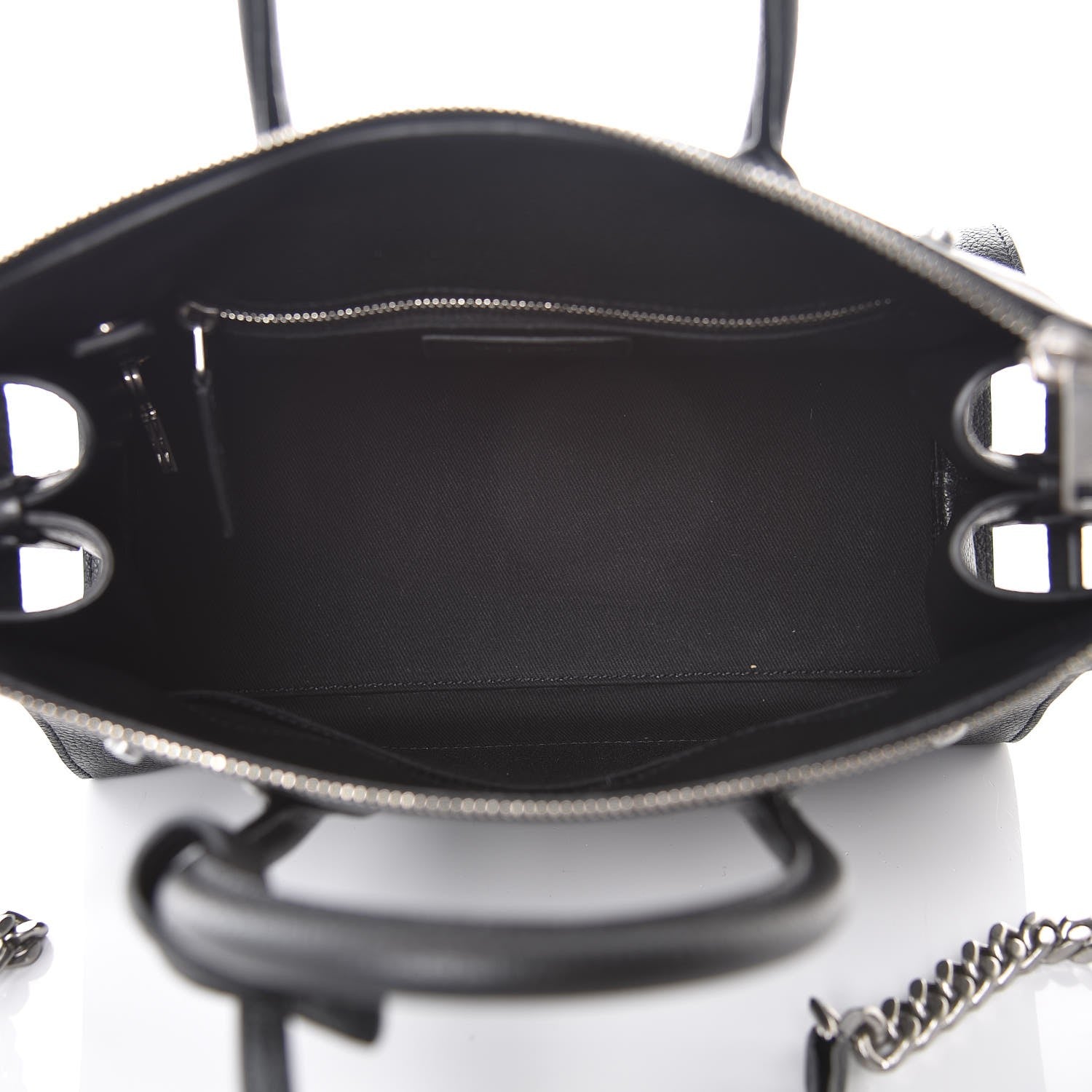 Saint Laurent Grained Calfskin Baby Supple Sac De Jour Black 5 of 7