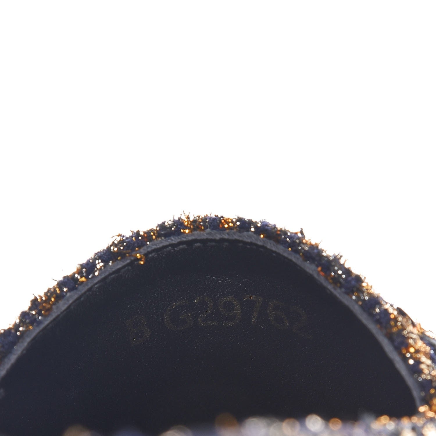 Chanel Metallic Tweed Sequin Grosgrain CC Espadrilles 37 Black Gold 9 of 10