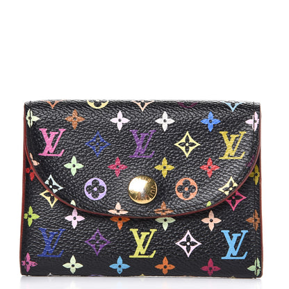 Louis Vuitton Monogram Multicolor Business Card Holder Black 1 of 9