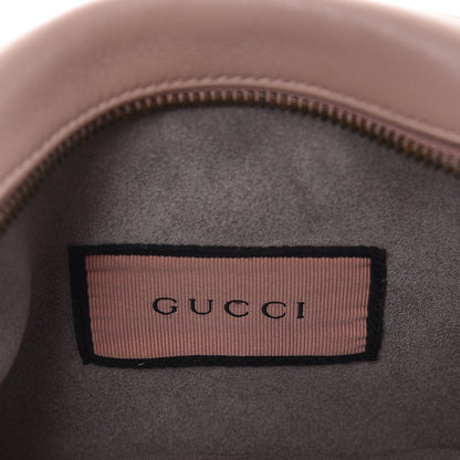 Gucci Calfskin Matelasse GucciGhost Small GG Marmont Chain Shoulder Bag Perfect Pink Rosa Ivory 8 of 12