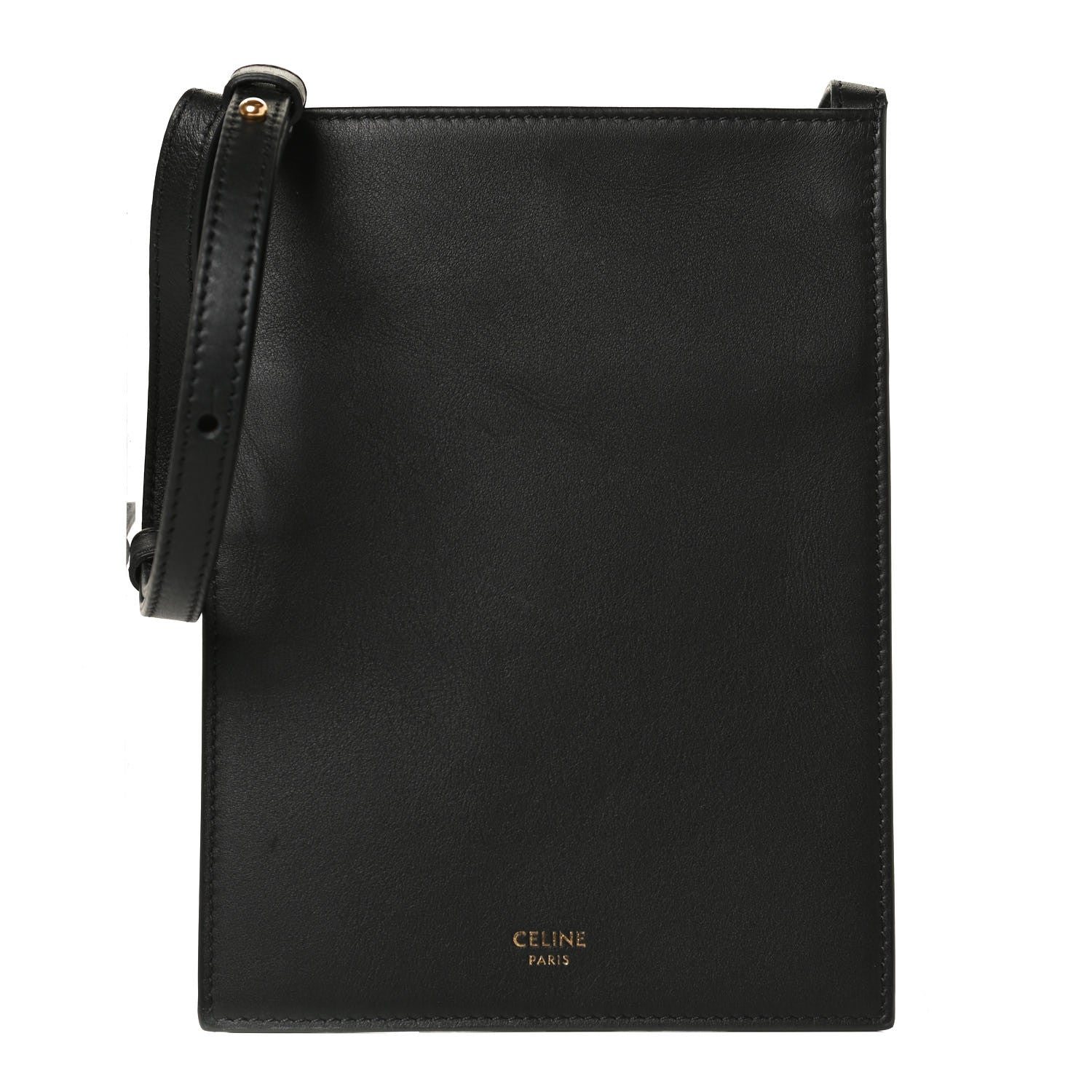 Celine Calfskin Phone Pouch Crossbody Black 1 of 10
