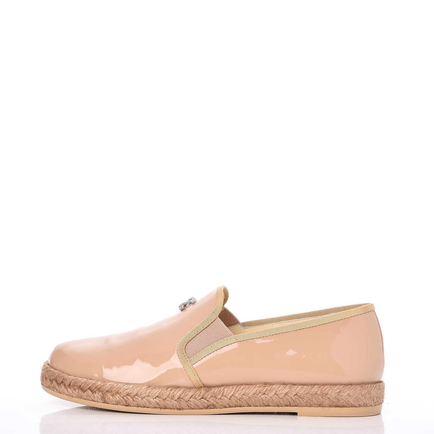 Patent CC Loafers Espadrille 35 Beige