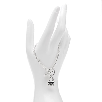 Hermes Sterling Silver Amulettes Constance Bracelet ST 2 of 6