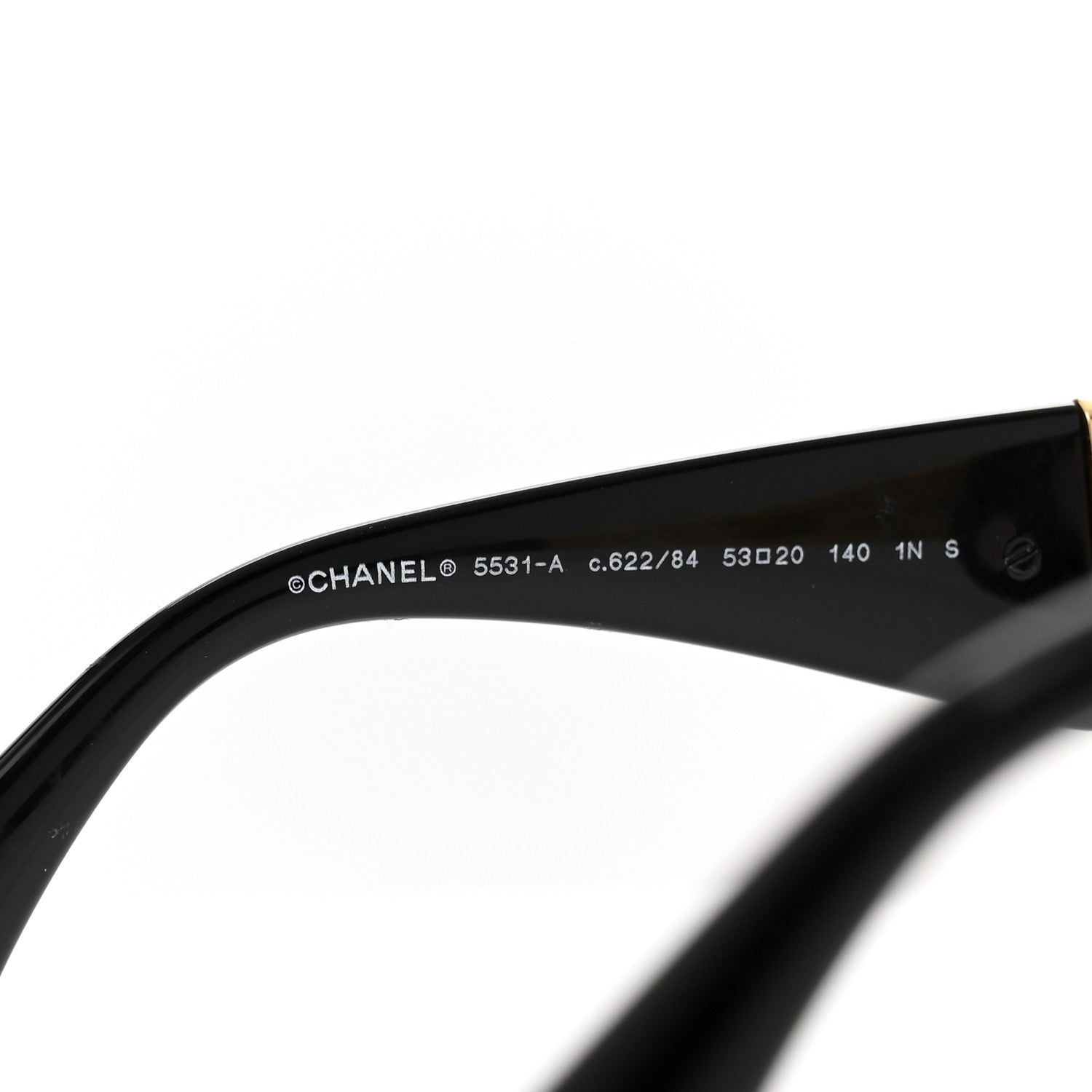 Chanel Acetate Metal Butterfly Sunglasses 5531-A Black Pink 5 of 9