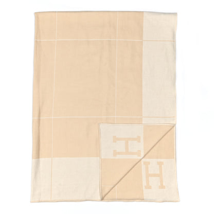 Hermes Cashmere Avalon Spring Blanket Sable 2 of 3