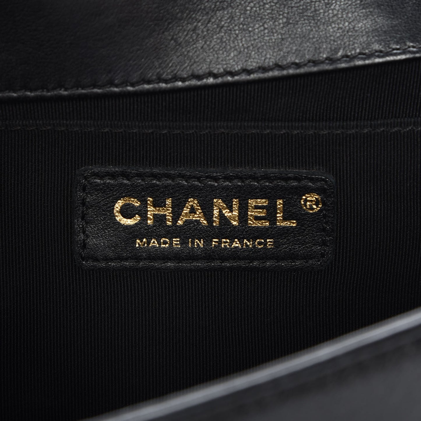 Lambskin Quilted Medium Boy Flap Black