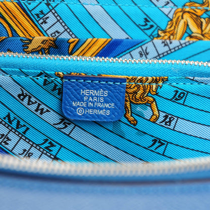 Hermes Epsom Silk'In Wallet Mykonos 7 of 8