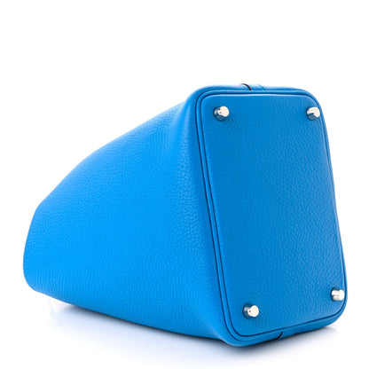 Hermes Taurillon Clemence Picotin Lock 18 PM Bleu Zanzibar 4 of 10