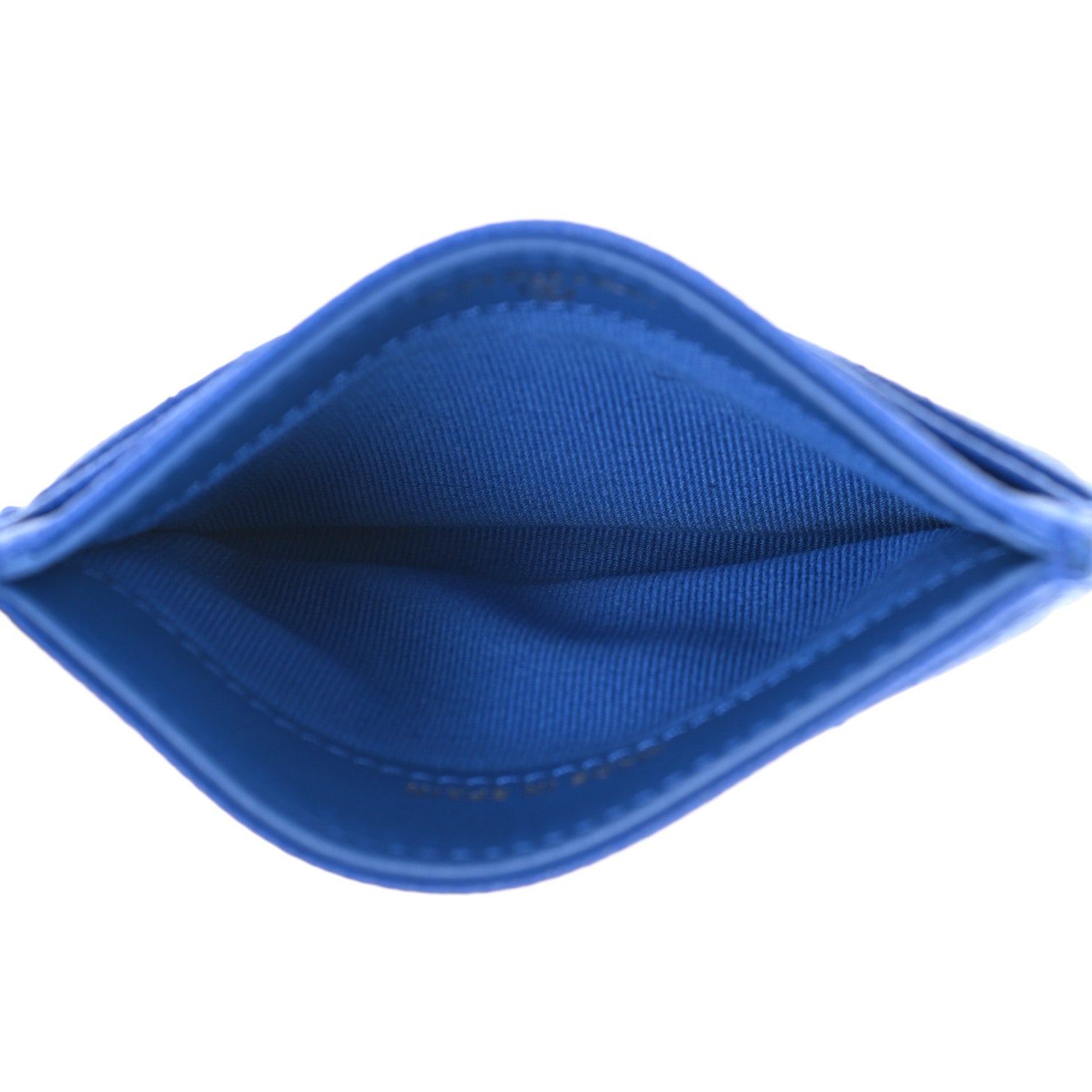 Chanel Caviar Quilted Card Holder Blue 5 of 9