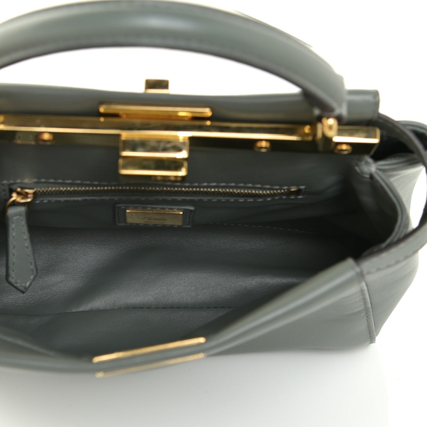 Nappa Mini Peekaboo Iconic Satchel Fumo