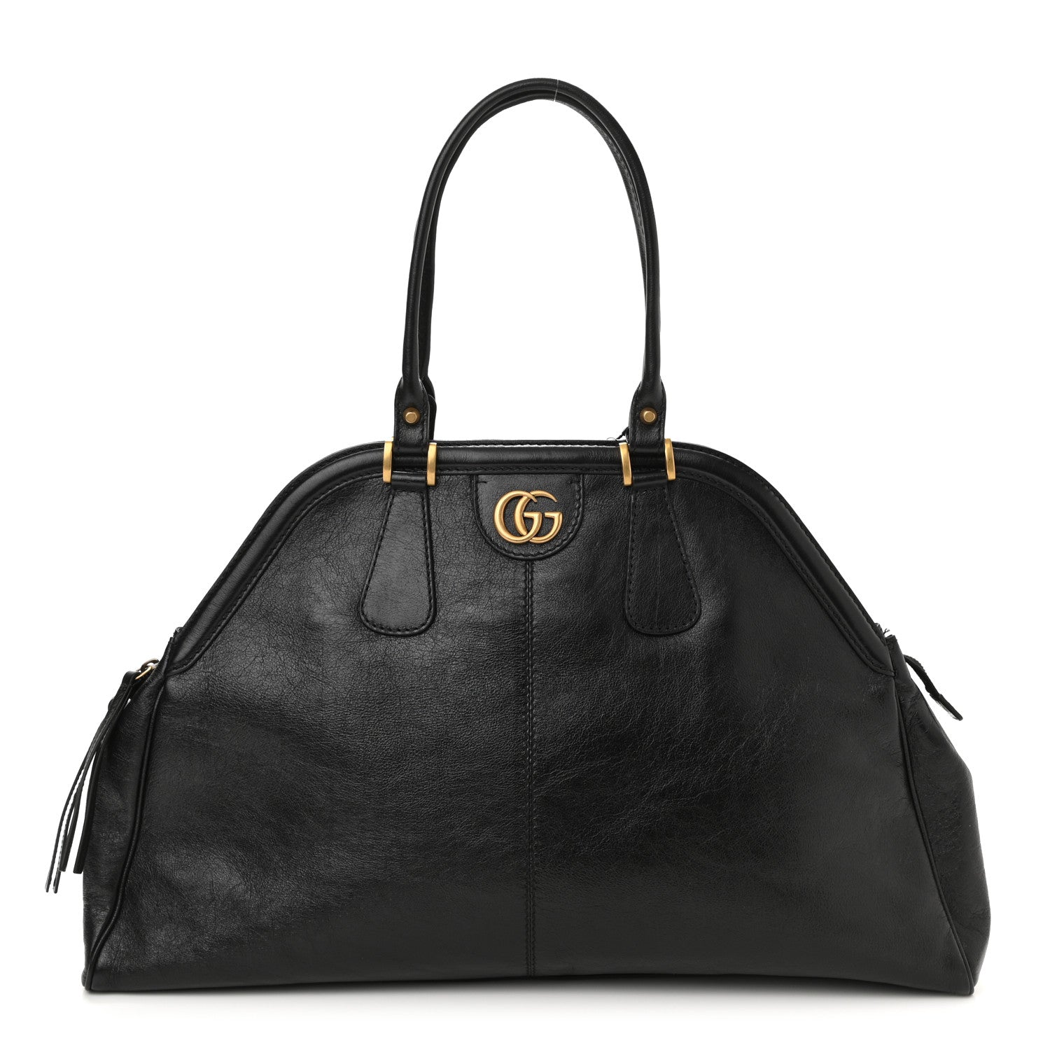 Gucci Calfskin Large Re(Belle) Top Handle Bag Black 1 of 11