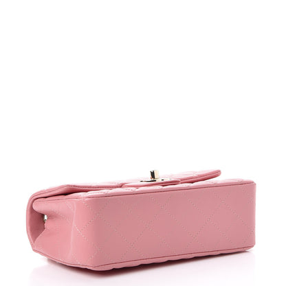 Chanel Lambskin Quilted Mini Rectangular Flap Pink 4 of 7