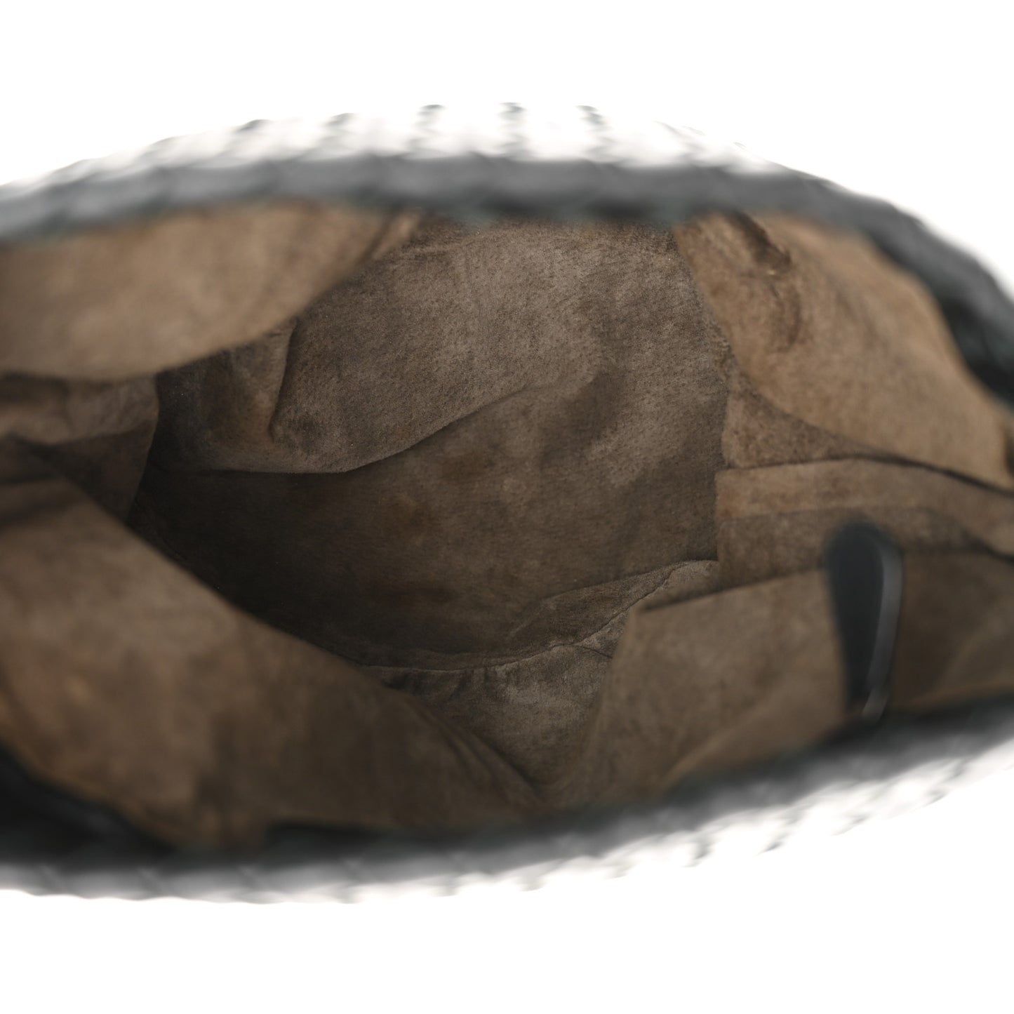 Nappa Intrecciato Bucket Bag Black