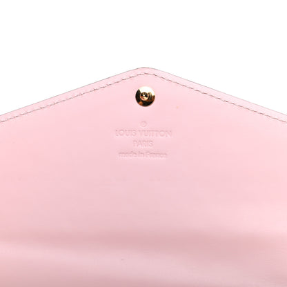 Louis Vuitton Vernis Sarah Wallet NM Rose Ballerine 6 of 6