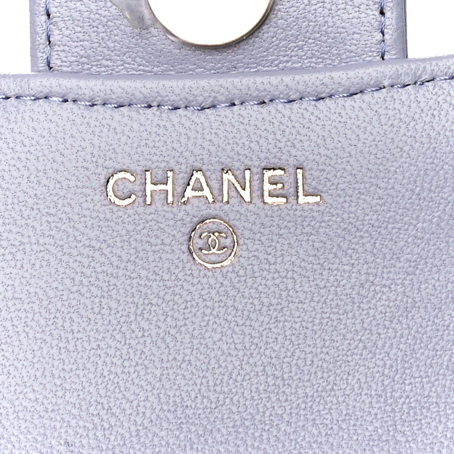 Lambskin Quilted Top Handle Flap Coin Purse With Chain Light Purple