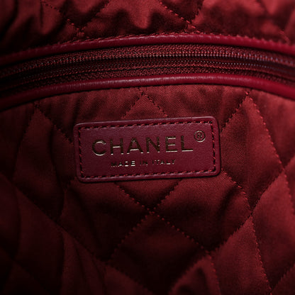 Chanel Shiny Calfskin Quilted Small Chanel 22 Burgundy 7 of 13