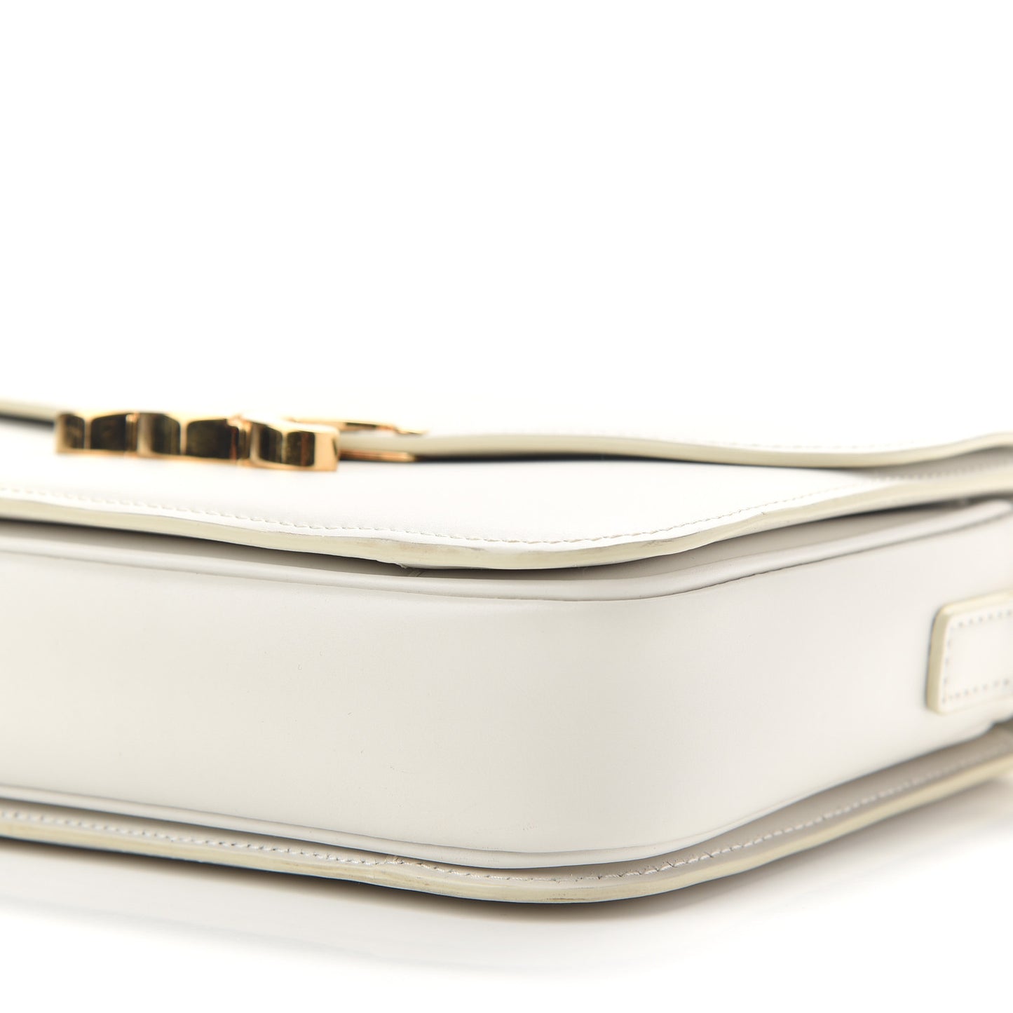 Shiny Calfskin Medium Triomphe White