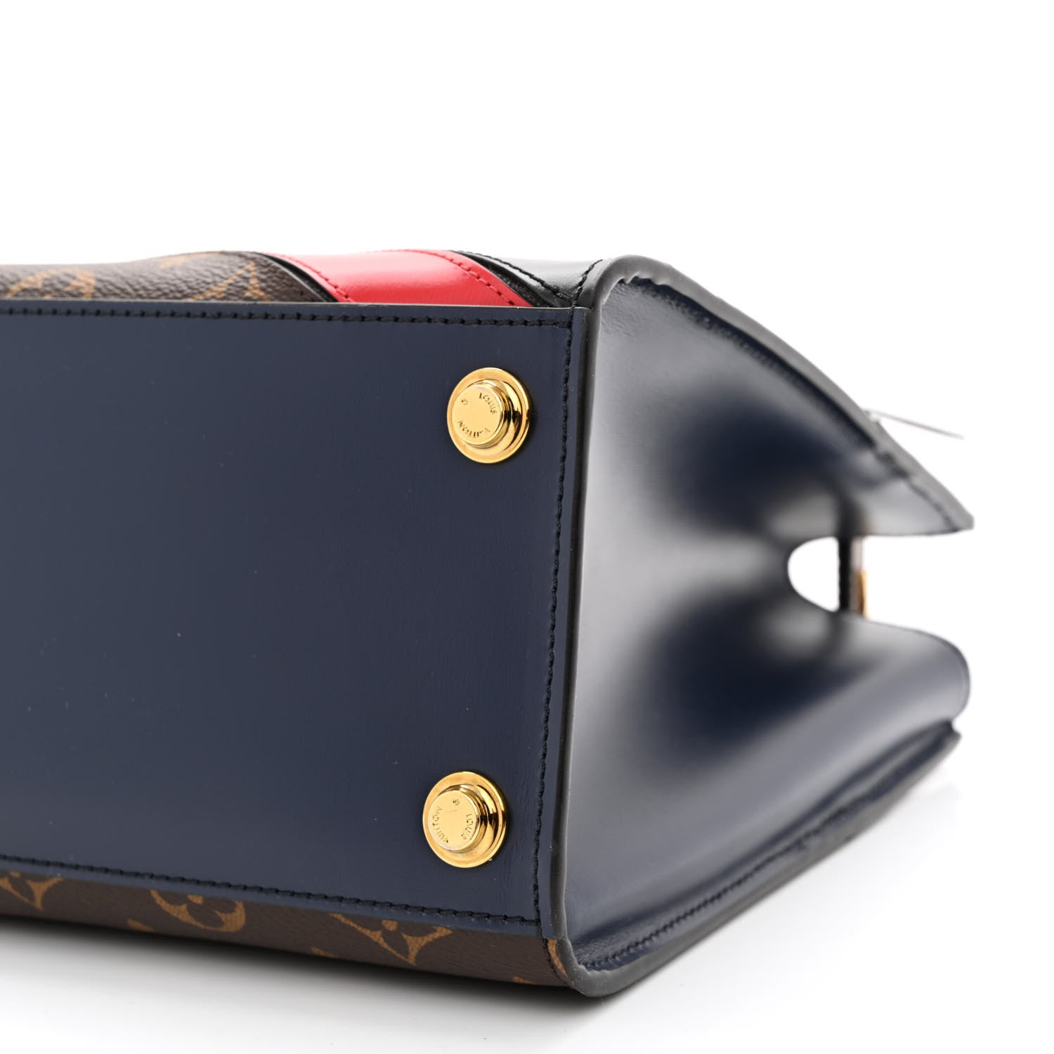 Louis Vuitton Calfskin Monogram Striped City Steamer PM Blue 9 of 9