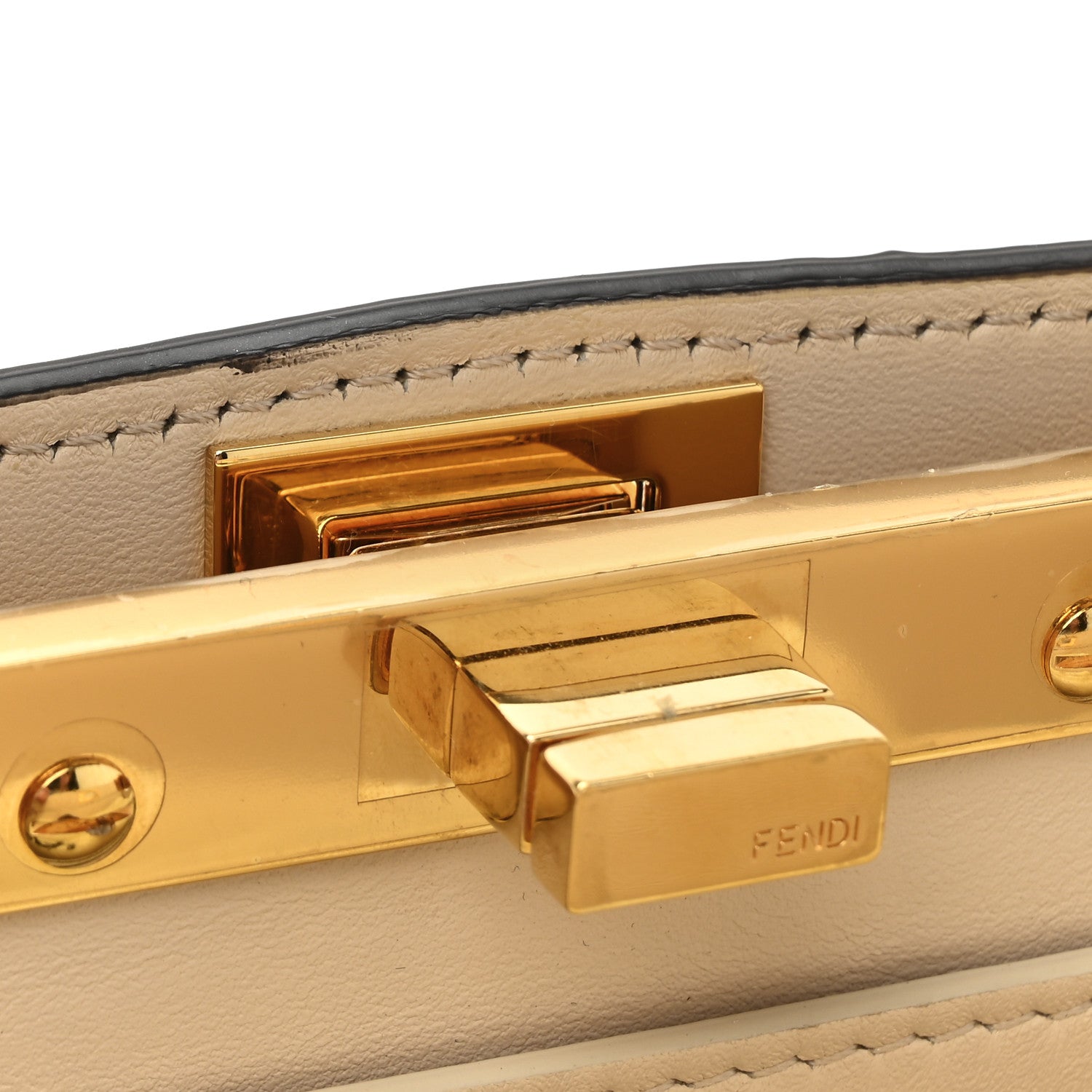 Fendi Snakeskin Shiny Nappa Petite Peekaboo I SEE U Satchel Daisy Roccia Camelia 12 of 12