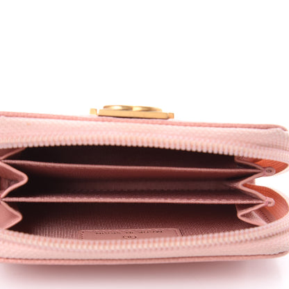 Chanel Caviar Quilted Boy Zip Around Coin Purse Wallet Light Pink 6 of 12