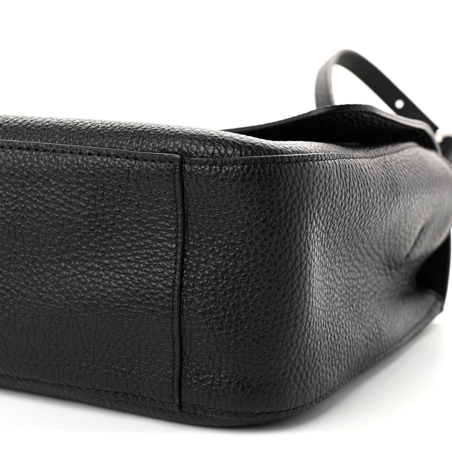 Grained Calfskin Small Souplissimo Maxi Flap Black