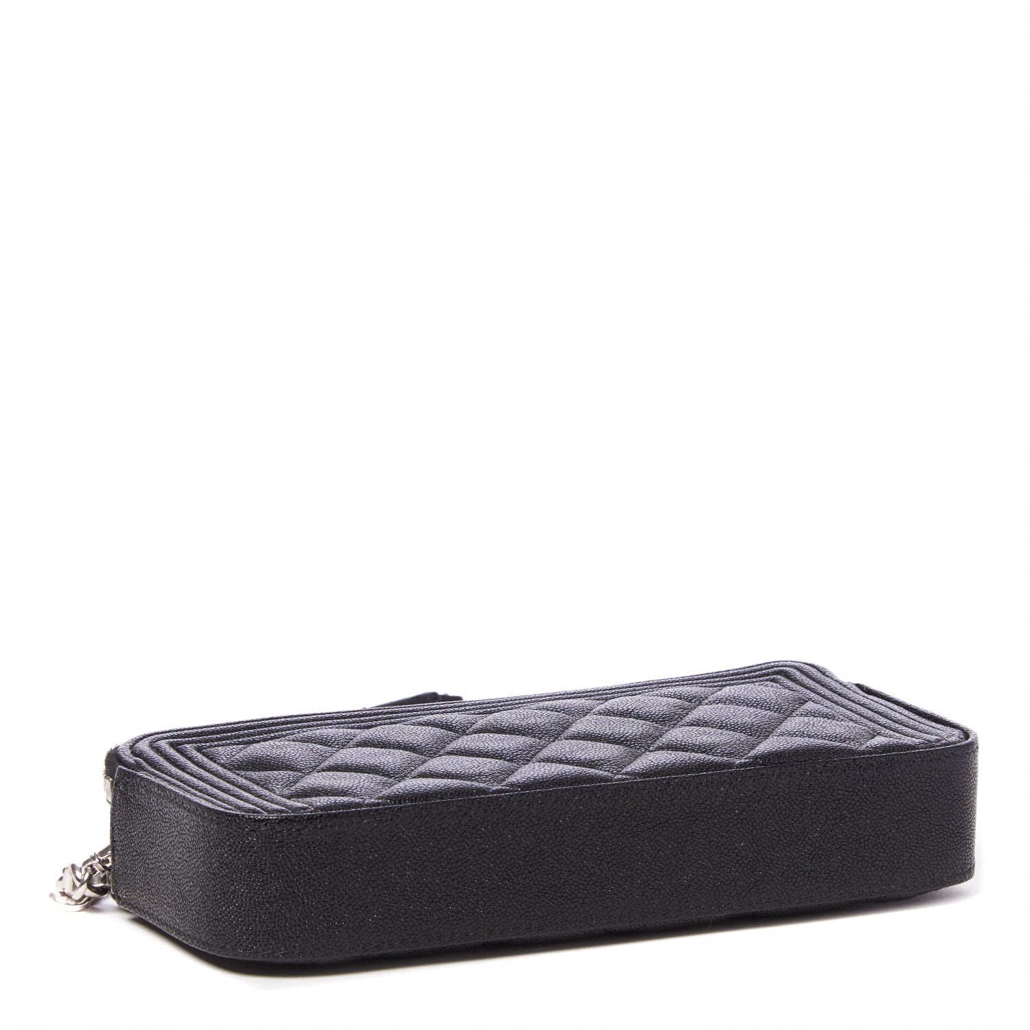 Chanel Caviar Quilted Small Boy Clutch With Chain Black 3 of 10