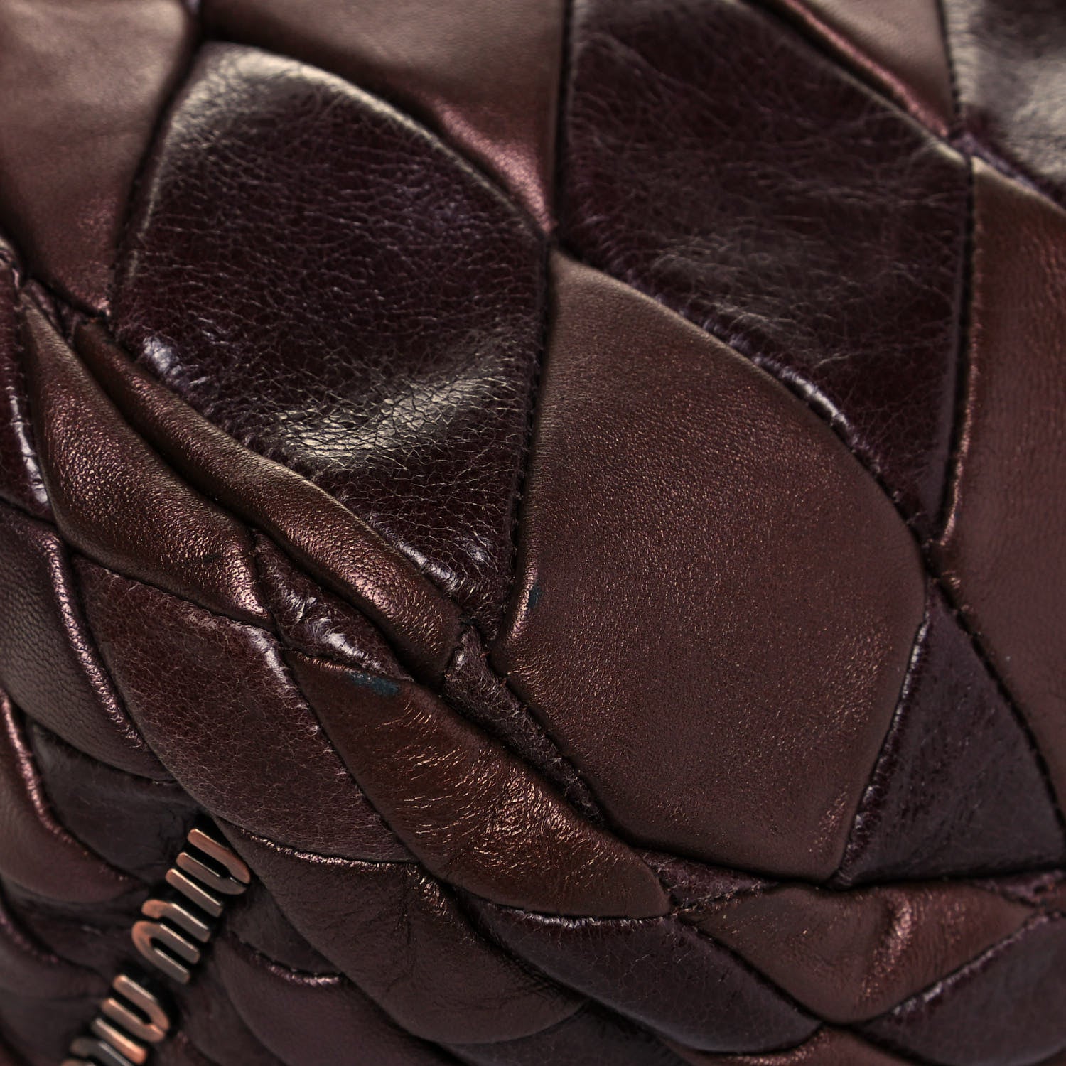 Miu Miu Vitello Patchwork Bag Lampone 7 of 11