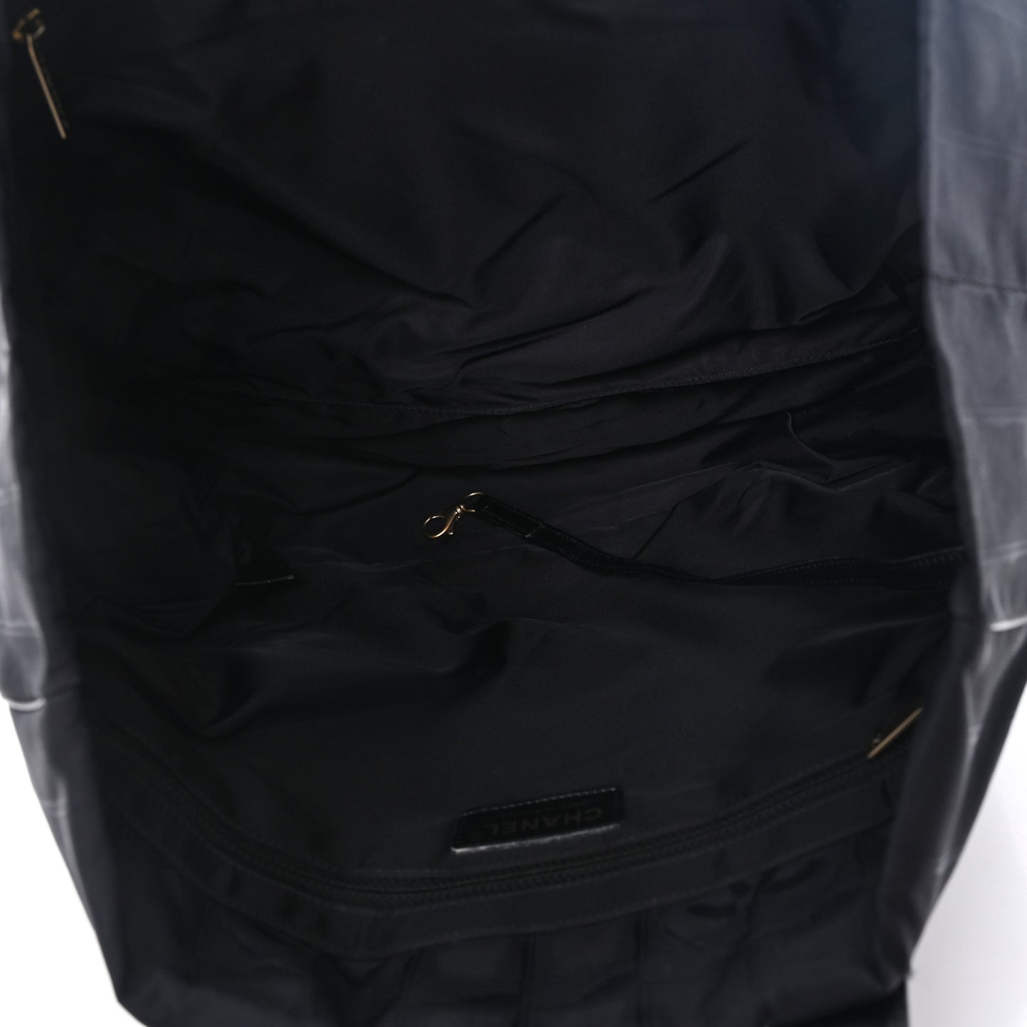 Nylon Medium Travel Tote Black