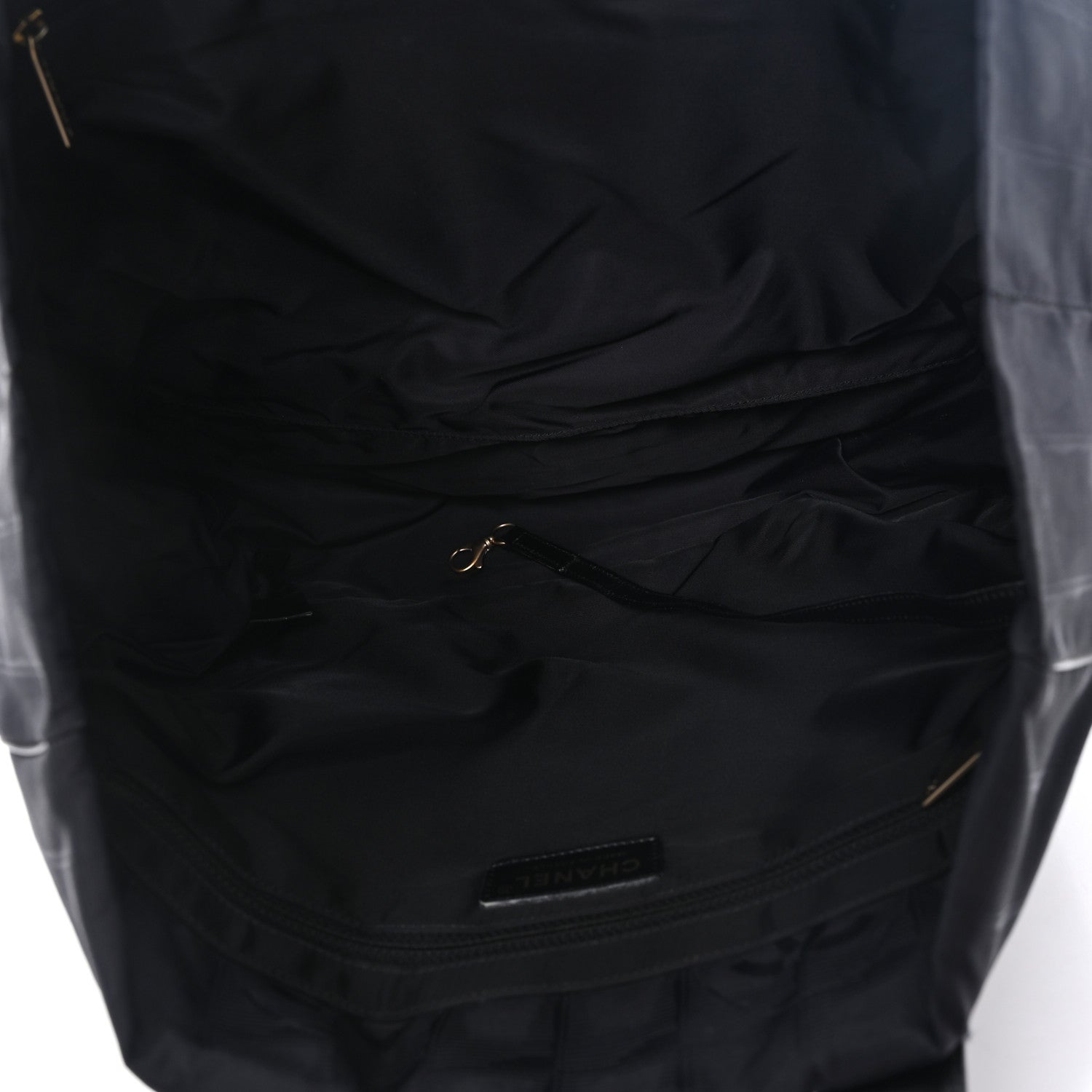 Chanel Nylon Medium Travel Tote Black 5 of 10