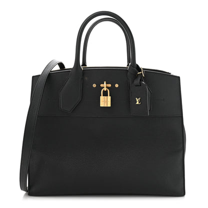 Louis Vuitton Taurillon City Steamer GM Black 1 of 10